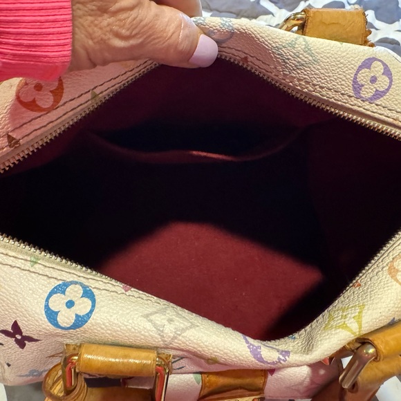 LOUIS VUITTON Monogram Multicolor Speedy 30 White - Picture 7 of 9